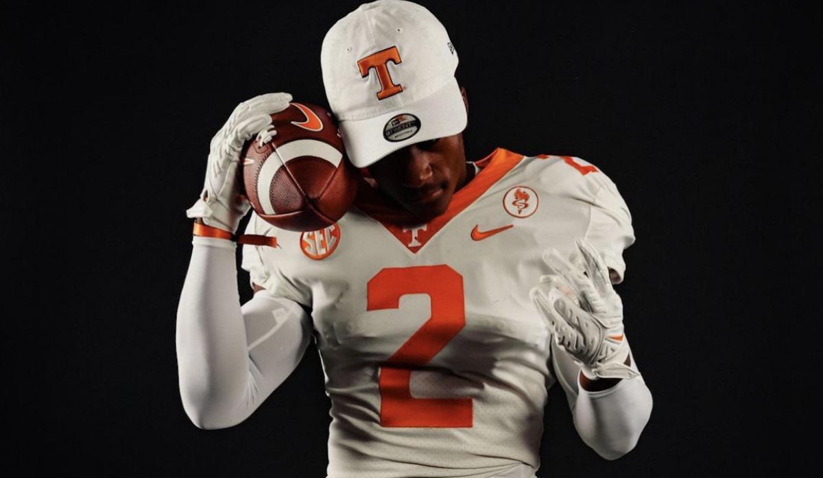 2025 Tennessee Volunteers RB commit Justin Baker during an unofficial visit to Tennessee. (Photo courtesy of Justin Baker)